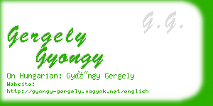 gergely gyongy business card